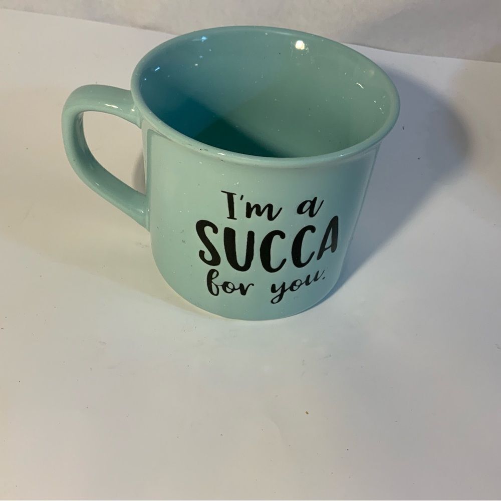 Corinne designs Coffee Mug Light Green says I'm a Succa for you.